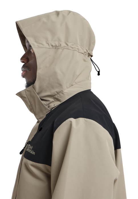 Jack Wolfskin Miesten Jasper 2L vedenpitävä takki, stone