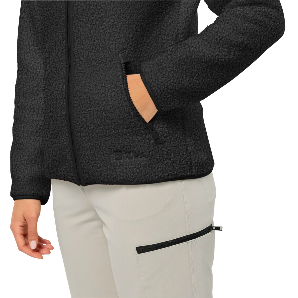 Jack Wolfskin Naisten High Curl fleecetakki (edellinen malli), black