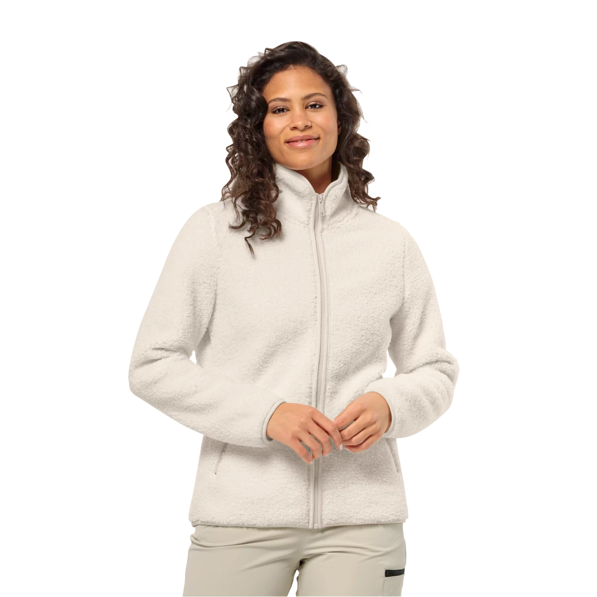 Jack Wolfskin Naisten High Curl fleecetakki (edellinen malli), panna cotta