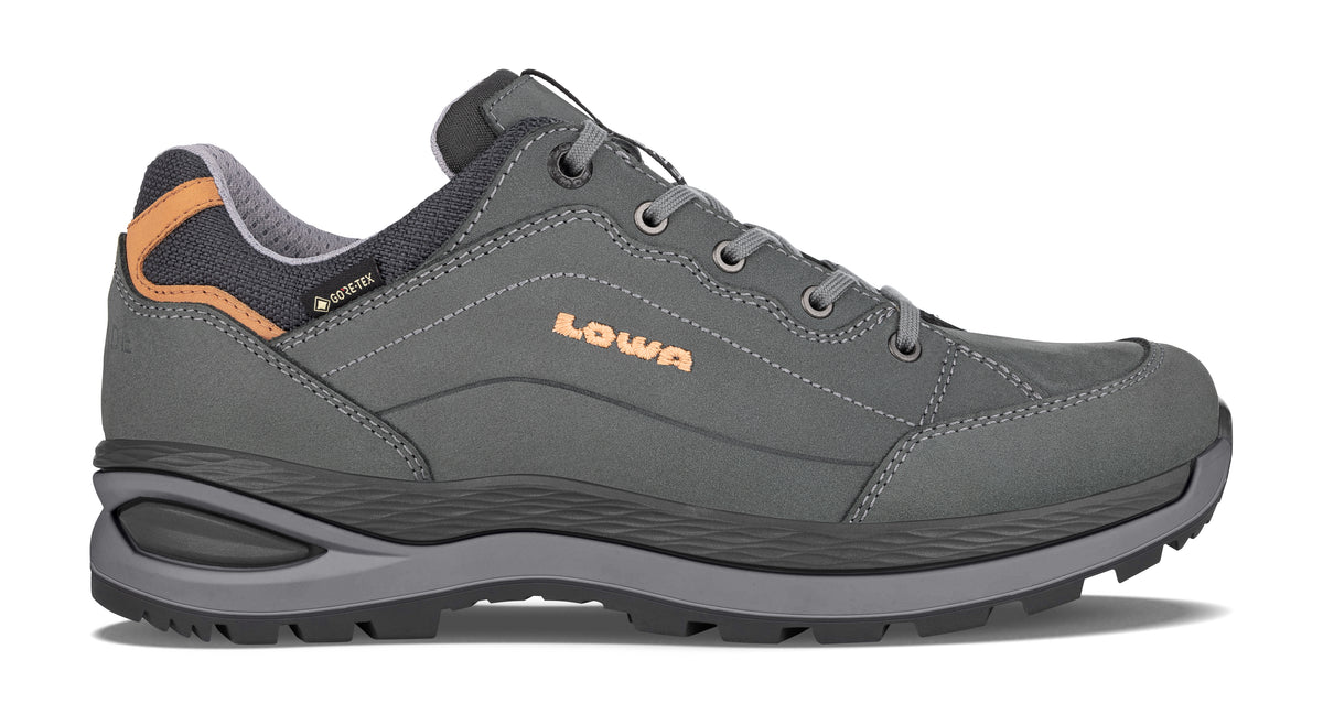 LOWA RENEGADE EVO GTX – naisten matala vedenpitävä ulkoilukenkä leveämmällä lestillä
