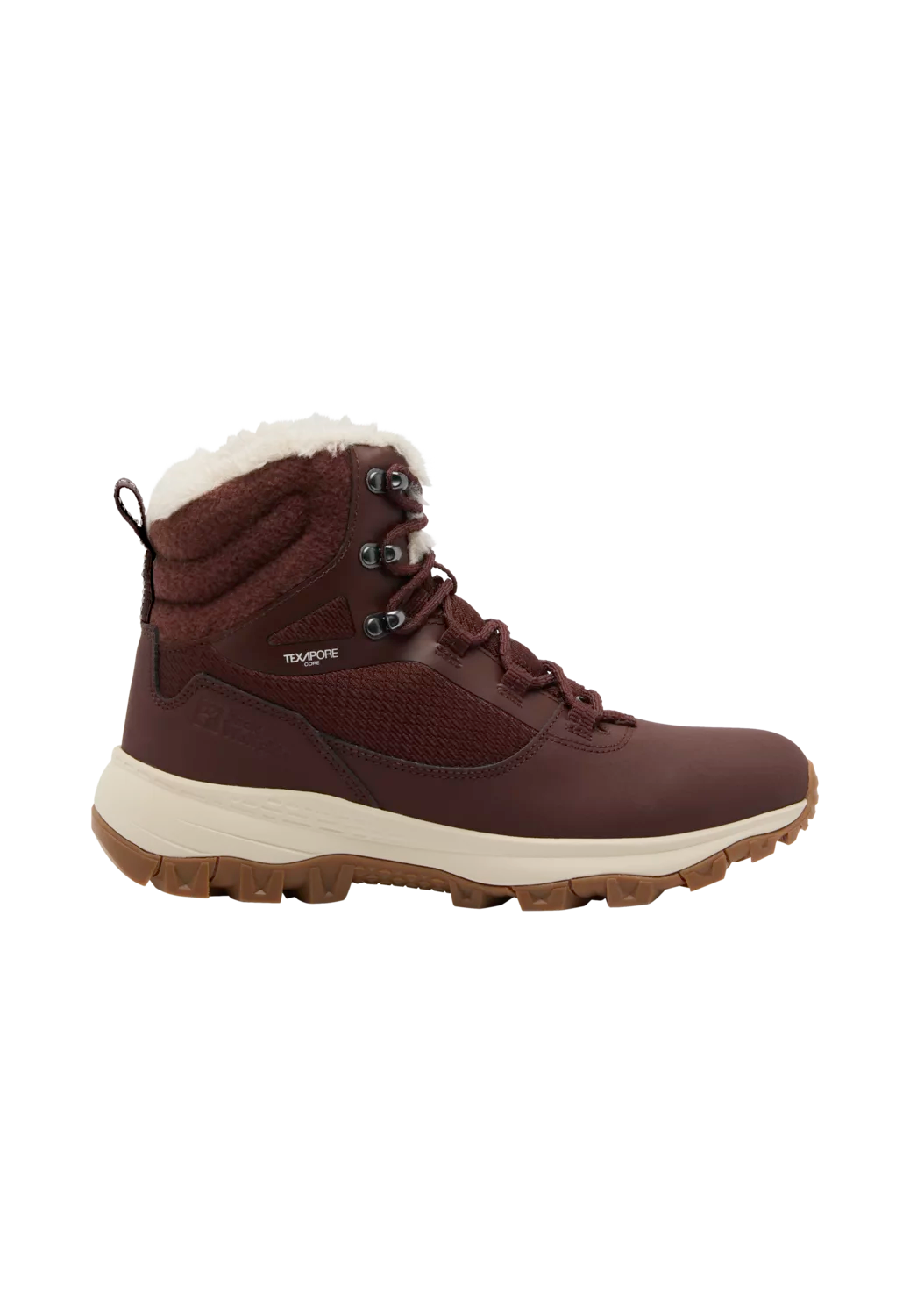 Jack Wolfskin Naisten Everquest Texapore korkeavartinen talvikenkä, Dark Mahogany