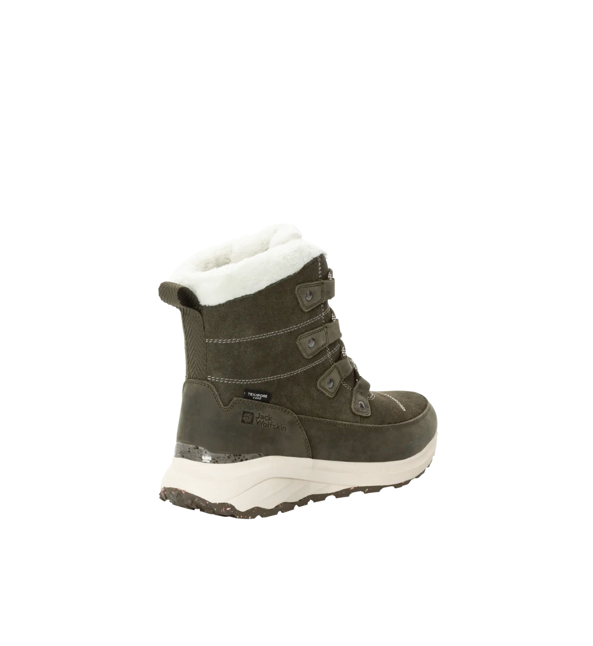 Jack Wolfskin Naisten Dromoventure Texapore korkeavartinen talvikenkä, island moss