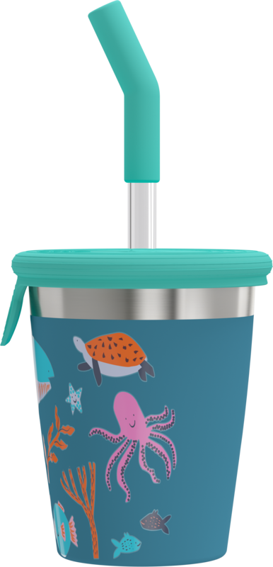 SIGG Kids Straw Cup - children's straw mug blue 0.35L