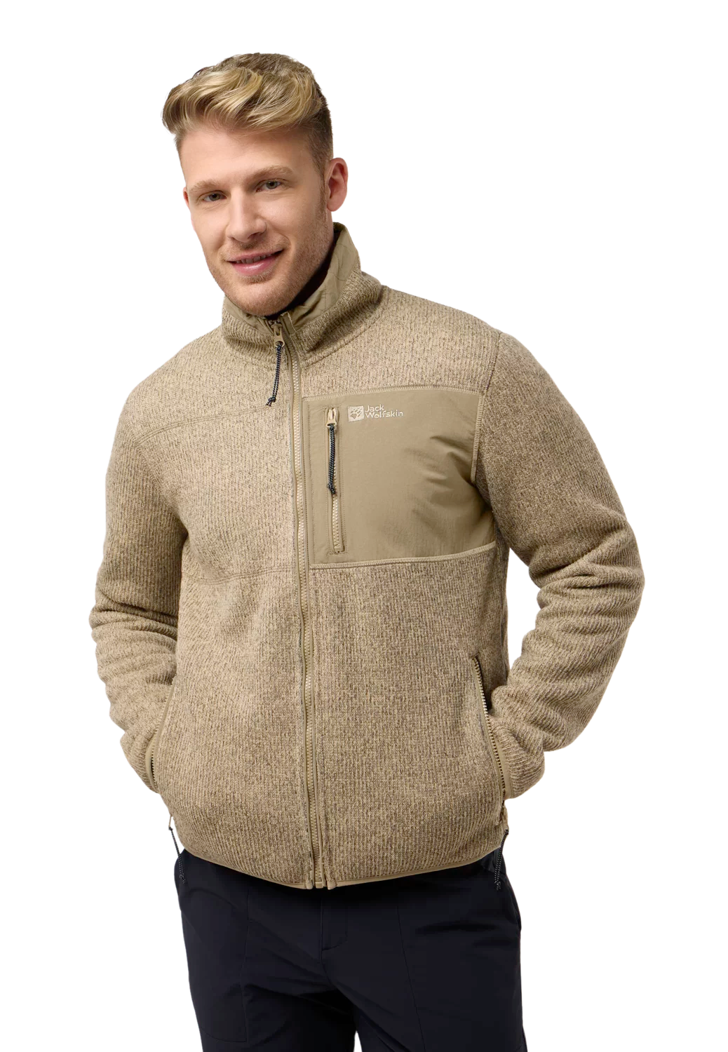Jack Wolfskin Miesten Kaminfeuer fleecetakki, anis