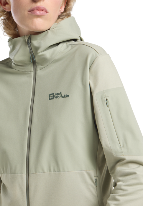 Jack Wolfskin Naisten Prelight Trail hupullinen takki