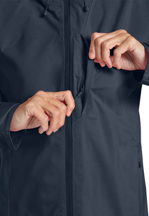 Jack Wolfskin Naisten Tempest 2-kerroksinen kuoritakki