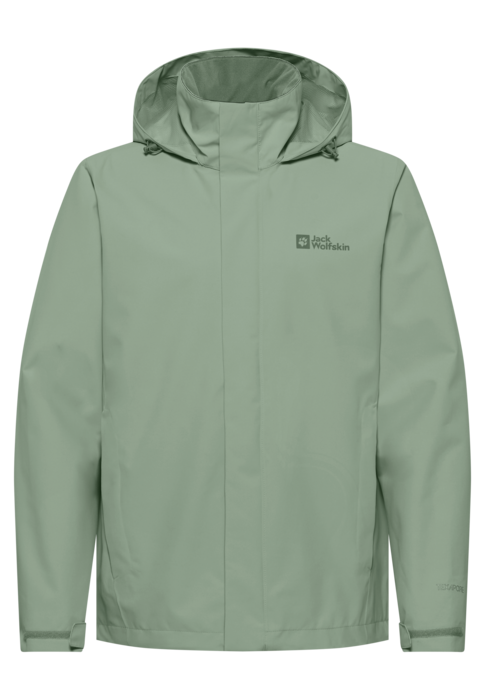 Jack Wolfskin Miesten Trailtime 2-kerroksinen kuoritakki, eucalyptus