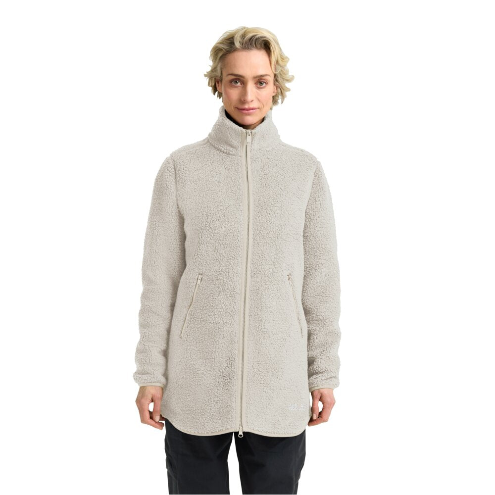 Jack Wolfskin Naisten High Curl pitkä fleecetakki