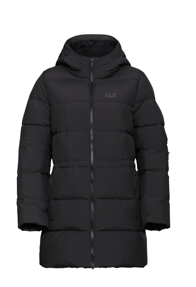 Jack Wolfskin Frozen Palace Long JKT RDS - lämmin untuvatakki kierrätysmateriaalista
