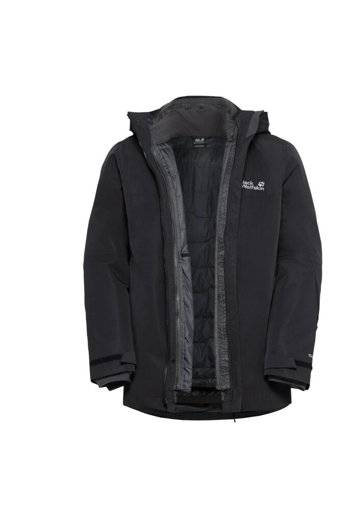 Jack Wolfskin Miesten Flowline 3in1 vedenpitävä laskettelutakki