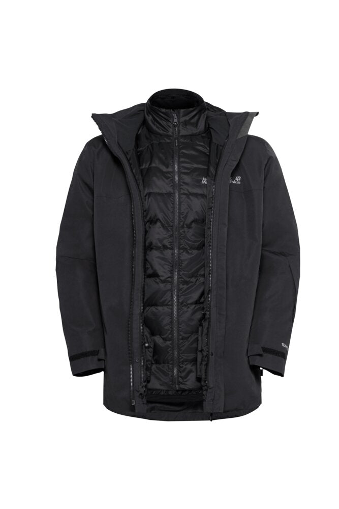 Jack Wolfskin Miesten Flowline 3in1 vedenpitävä laskettelutakki