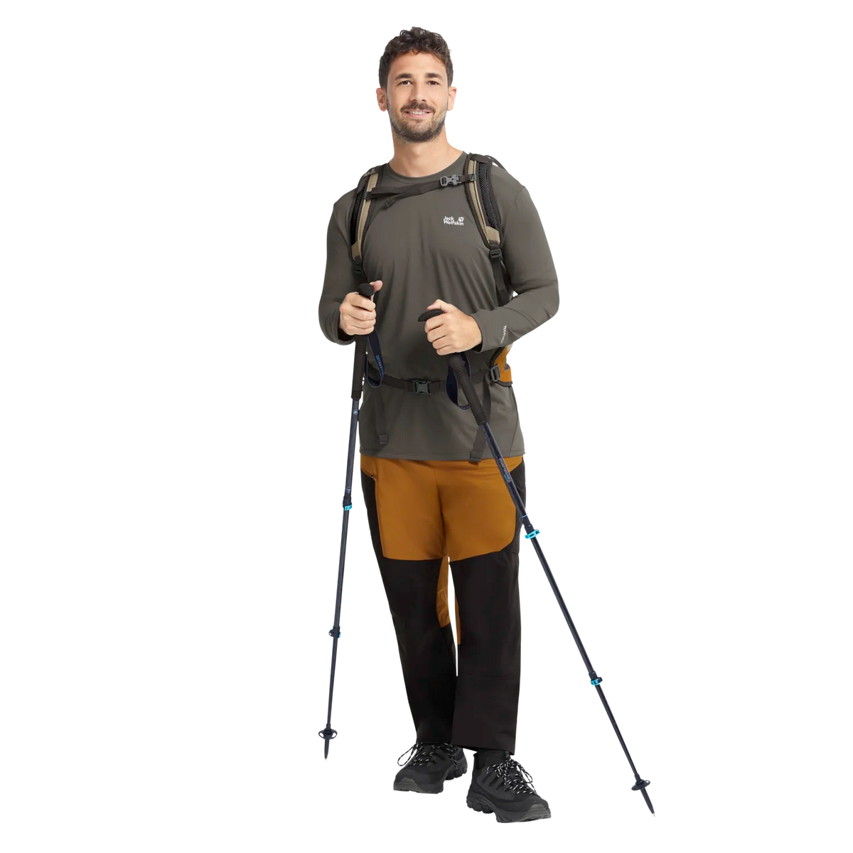 Jack Wolfskin Miesten Prelight Suncool pitkähihainen paita
