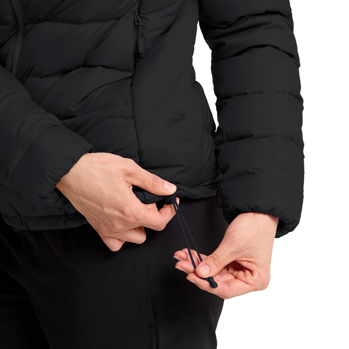 Wild Pass Down Hoody W RDS black – bonge.fi