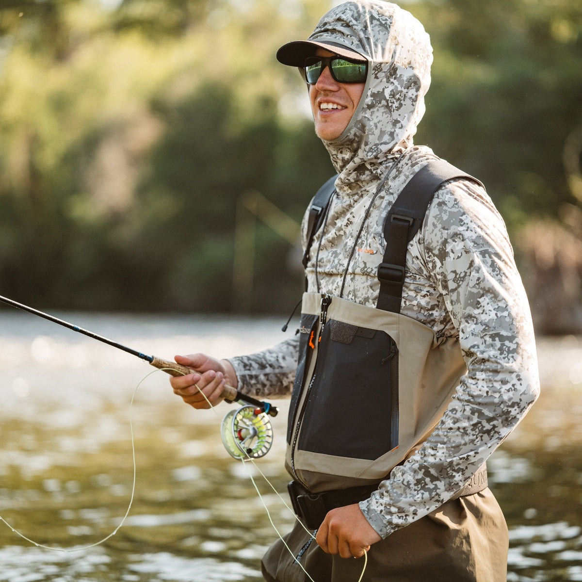 Grundéns Men's Zip Front Boundary Stockingfoot Wader