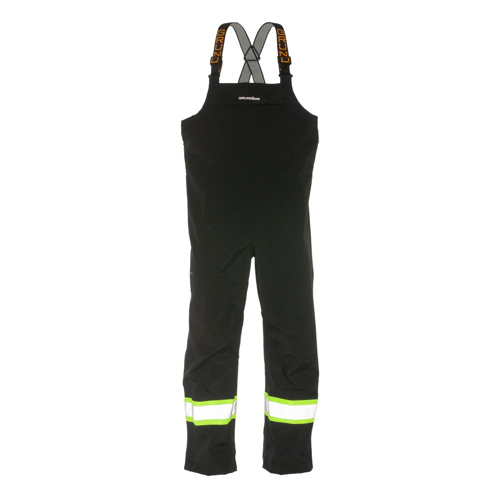 Grundéns Full Share Bib Hi-Vis, Black Reflective