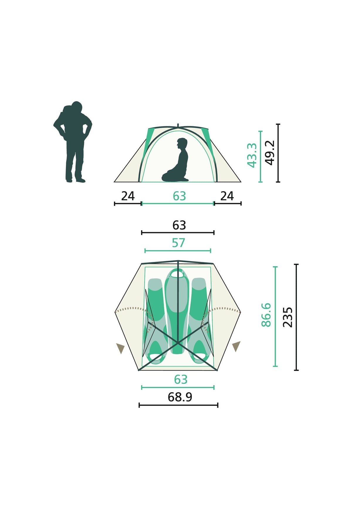 Jack Wolfskin STRATOS Lite III kupoliteltta