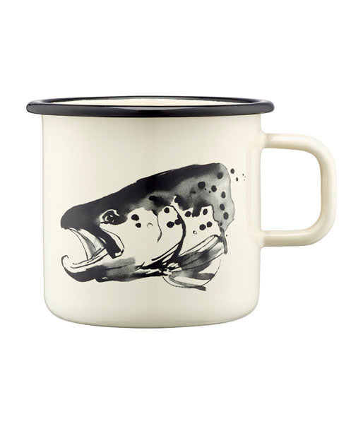 TEEMU JÄRVI ENAMEL MUG PIKE & TROUT 5.5DL