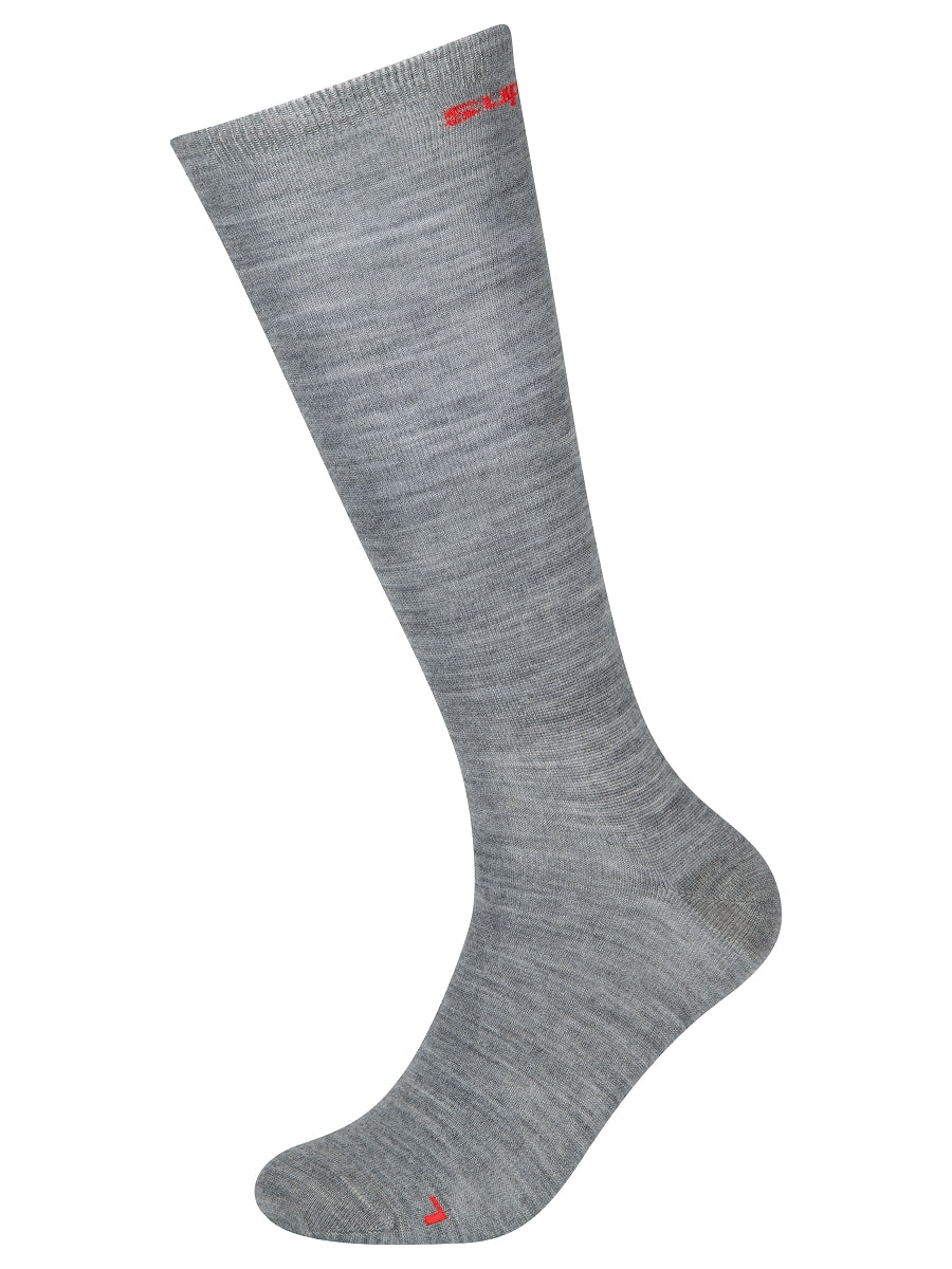 super.natural Wool Guardians 2-Pack pitkät merinovillaiset sukat, Cashmere Grey Melange/High Ris