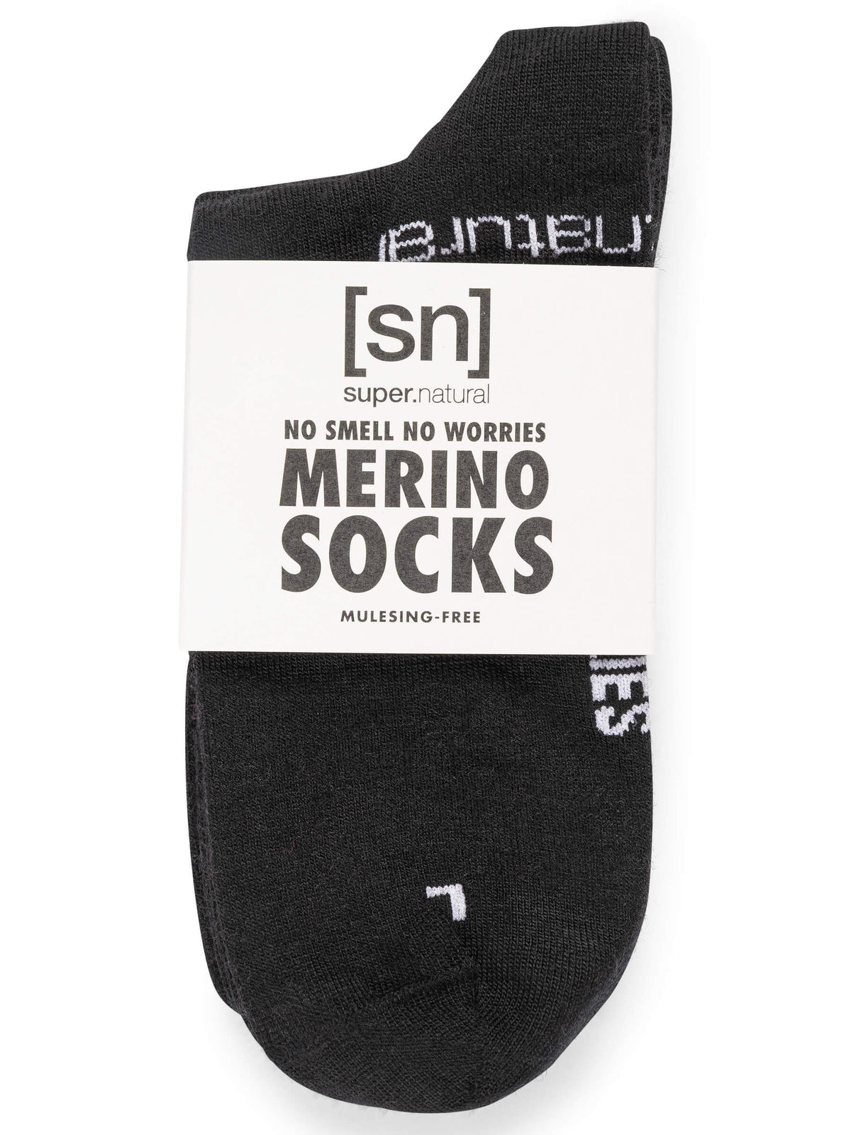super.natural Sneaker 2-Pack merinovillaiset sukat, Jet Black/Fresh White