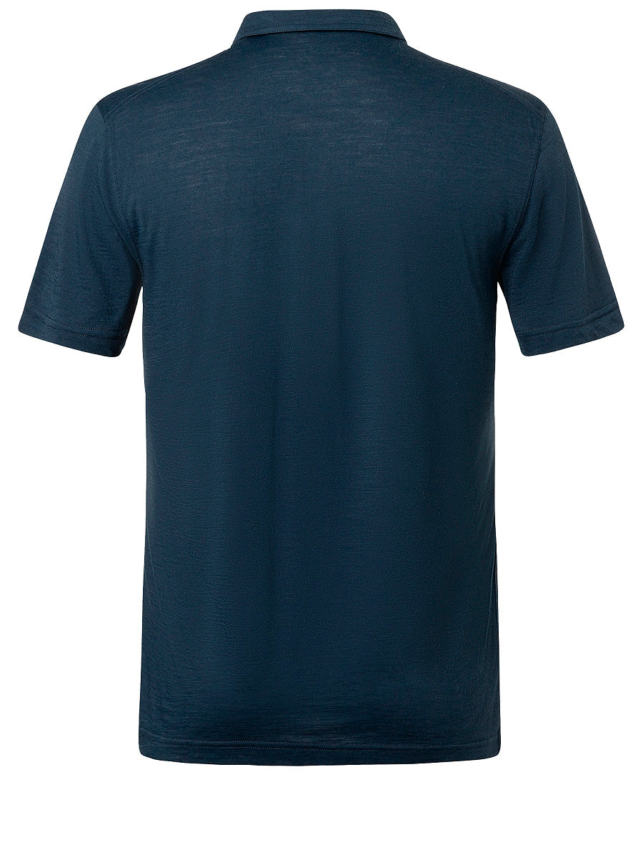 super.natural Zip Polo miesten merinopaita