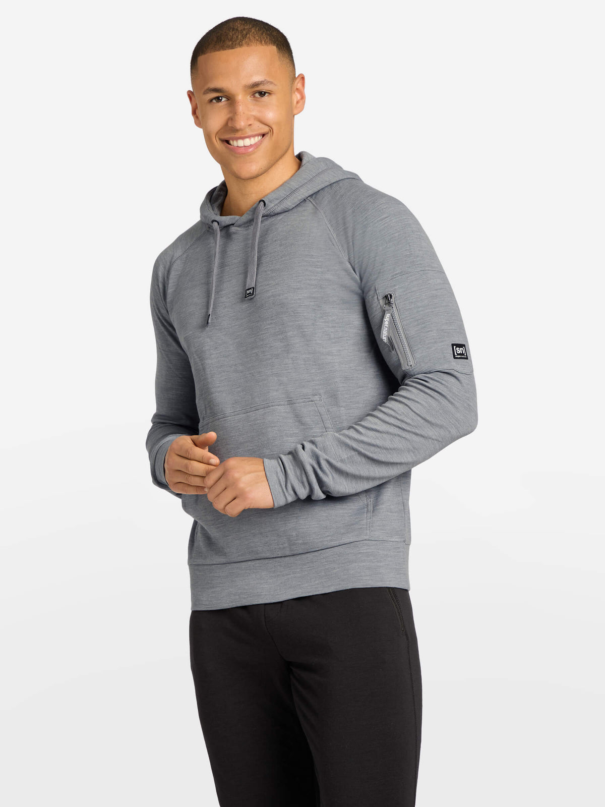 super.natural Favourite Pocket miesten merinovillainen huppari