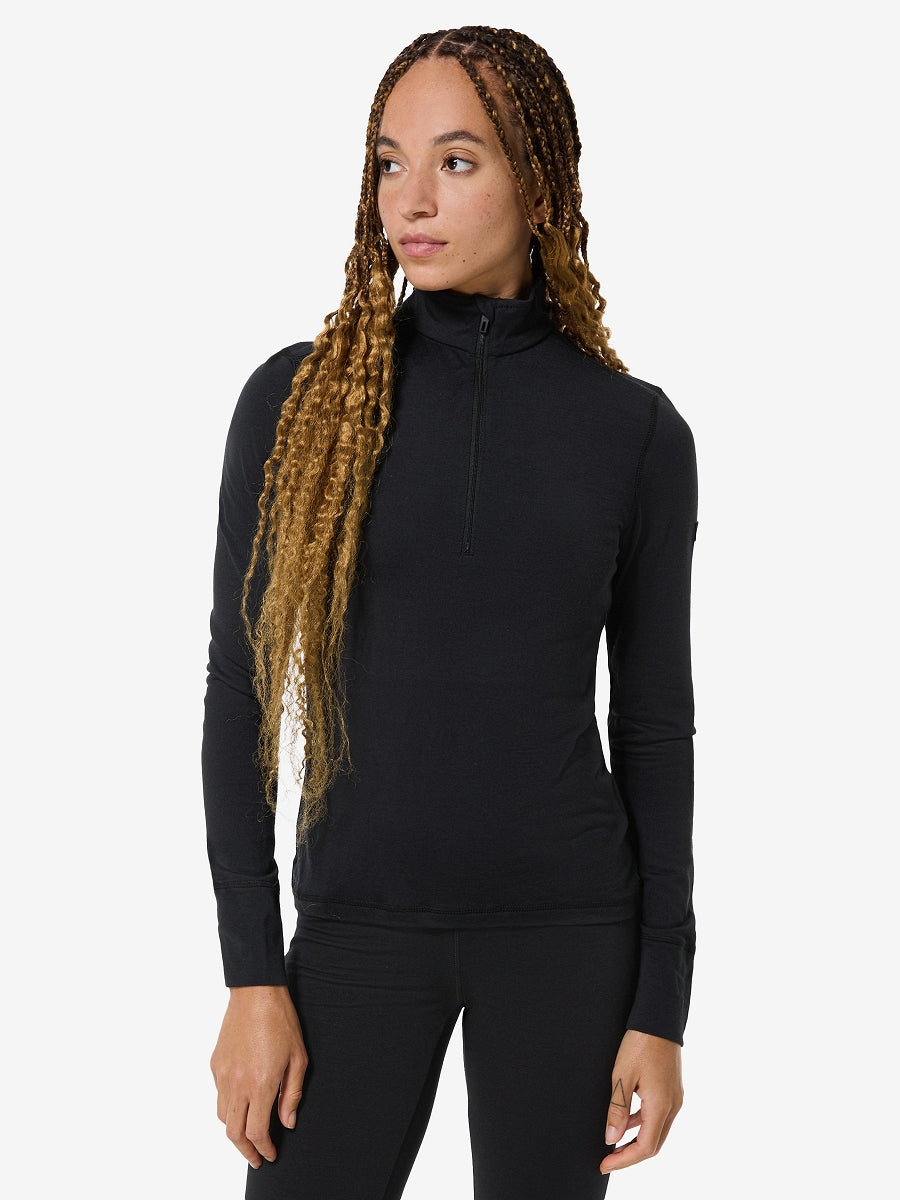 super.natural Arctic230 Zip 1/4 naisten merinopaita