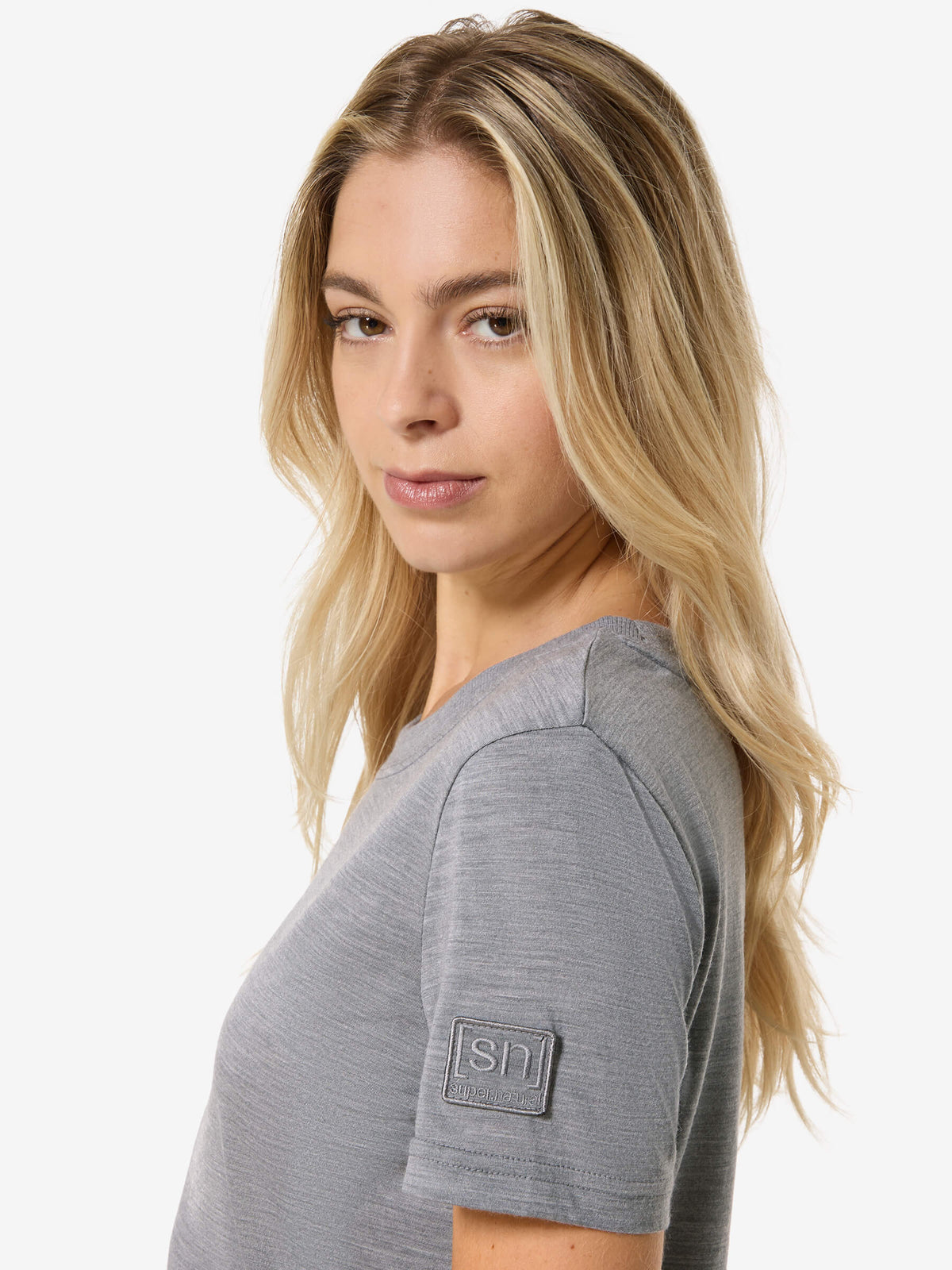super.natural Casual Rib Bio J naisten merinovillainen t-paita