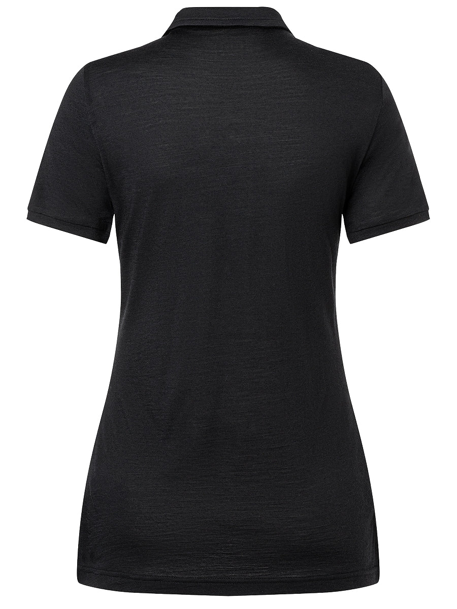 super.natural Zip Polo naisten merinovillainen t-paita