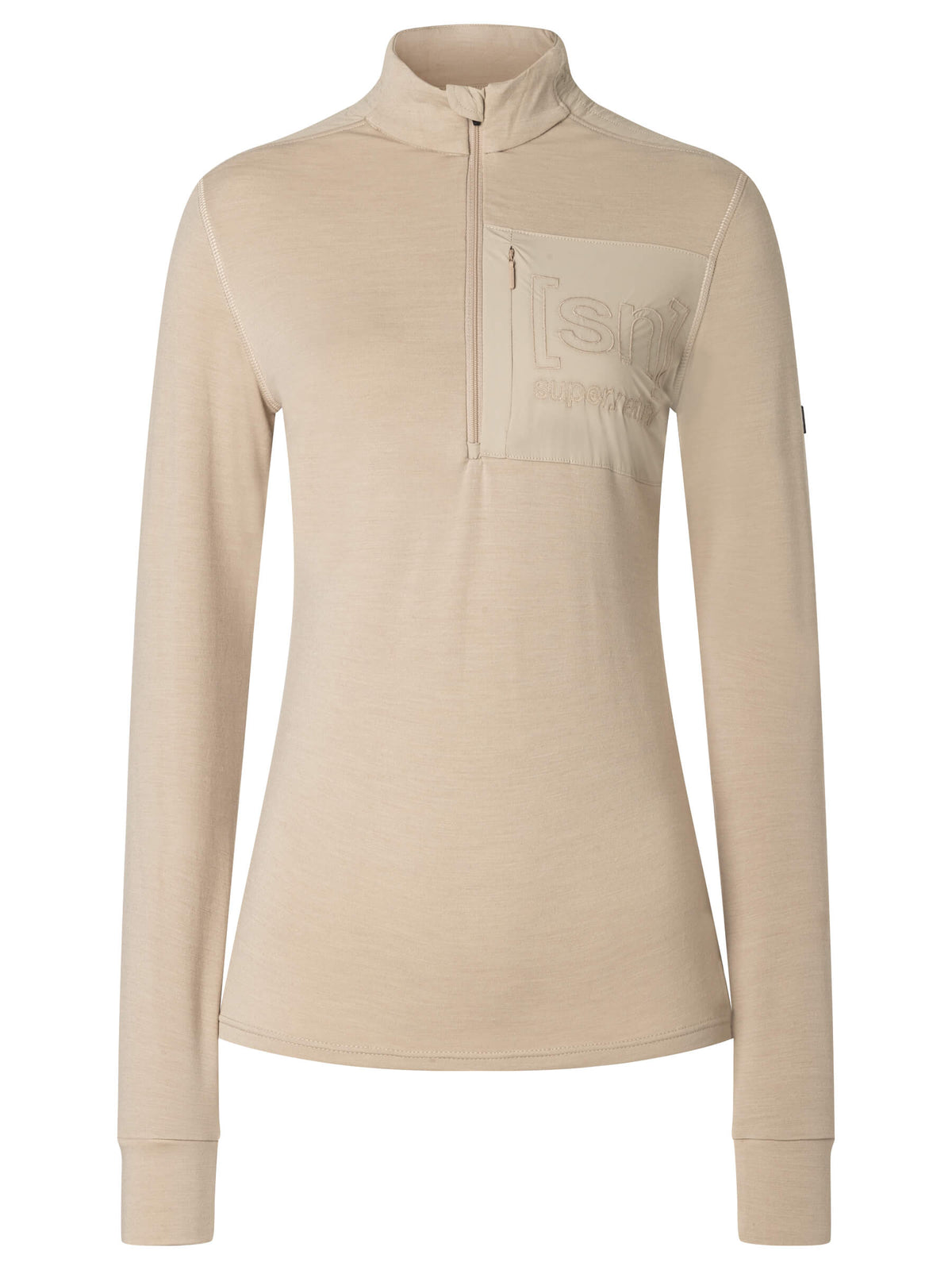 W SHOULDER GUARD 1/4 ZIP – edestä