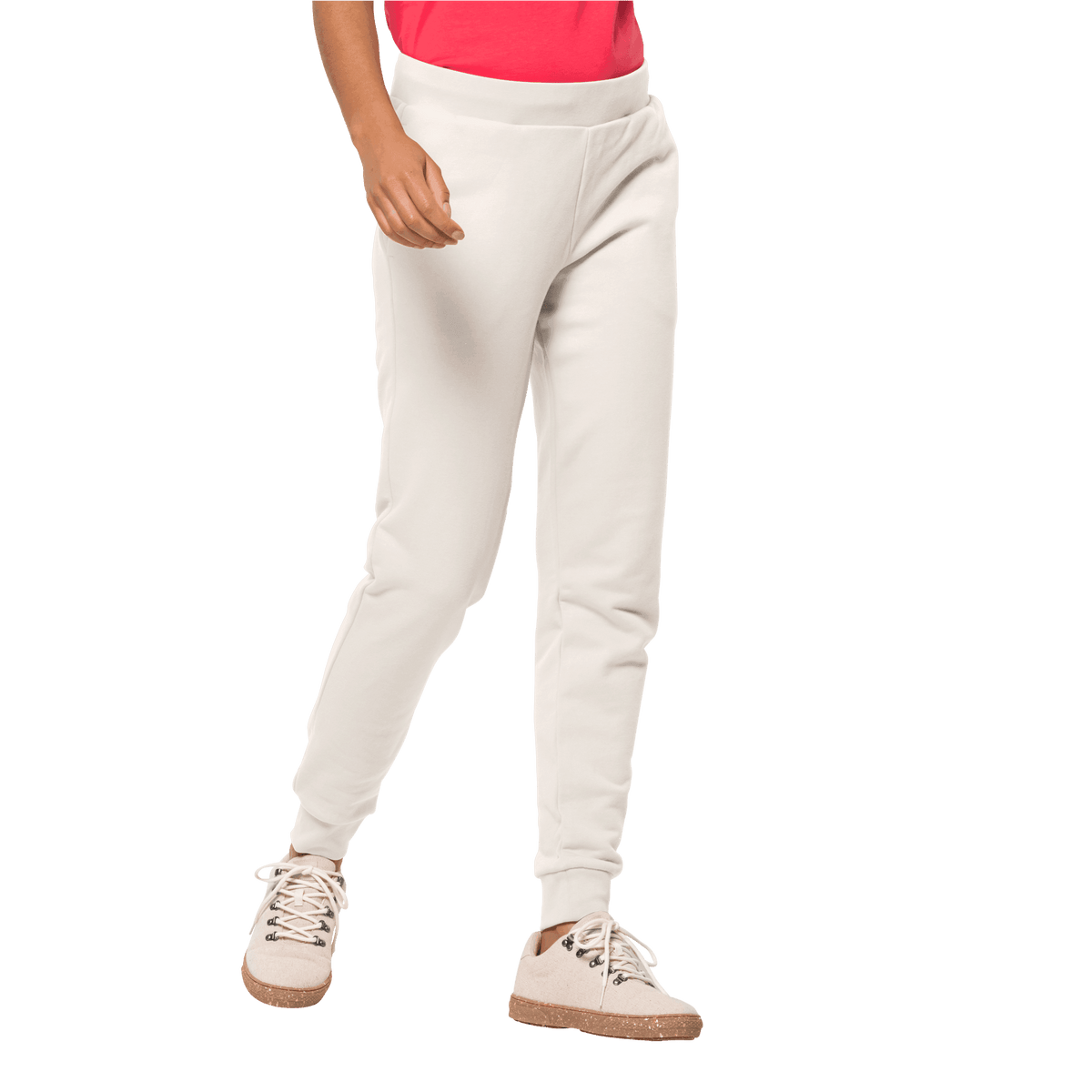 Jack Wolfskin Essential Sweat Pants W, cotton white