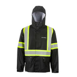Grundéns Neptune Commercial Grade Hi-Vis takki, Black Reflective