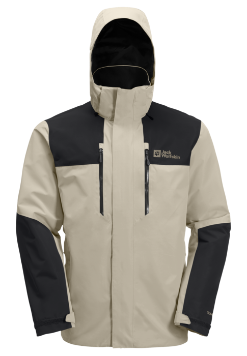 Jack Wolfskin Miesten Jasper 2L vedenpitävä takki, stone