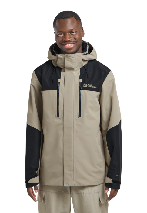 Jack Wolfskin Miesten Jasper 2L vedenpitävä takki, stone