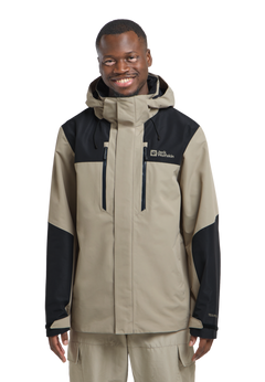 Jack Wolfskin Miesten Jasper 2L vedenpitävä takki, stone