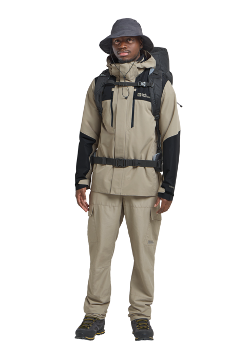 Jack Wolfskin Miesten Jasper 2L vedenpitävä takki, stone