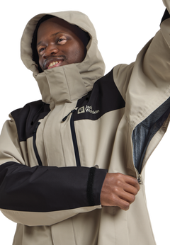 Jack Wolfskin Miesten Jasper 2L vedenpitävä takki, stone