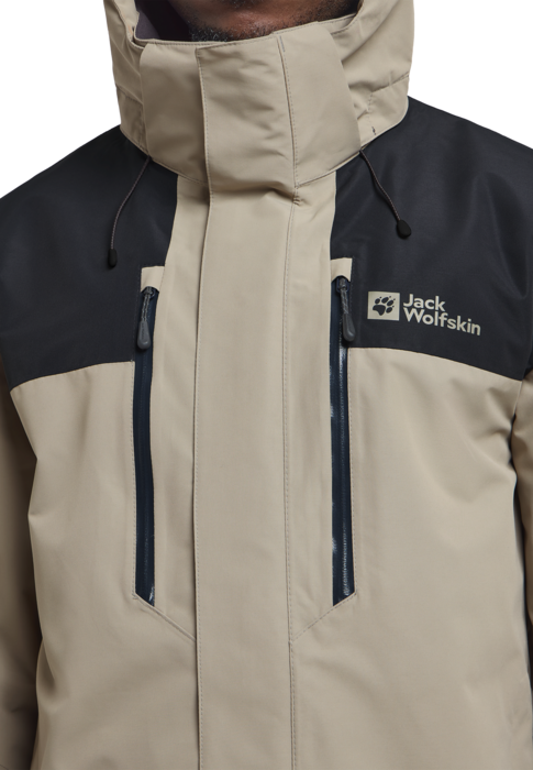 Jack Wolfskin Miesten Jasper 2L vedenpitävä takki, stone