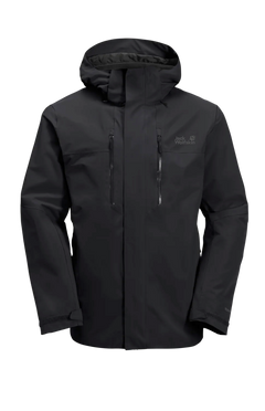 Jack Wolfskin Miesten Jasper 2L vedenpitävä takki, black