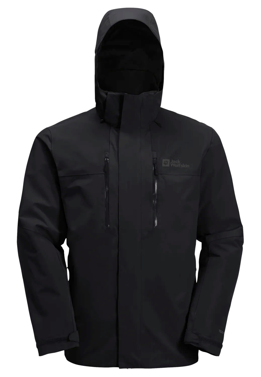Jack Wolfskin Miesten Jasper 2L vedenpitävä takki, black