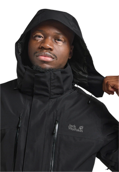 Jack Wolfskin Miesten Jasper 2L vedenpitävä takki, black