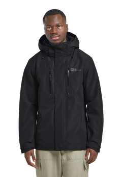 Jack Wolfskin Miesten Jasper 2L vedenpitävä takki, black