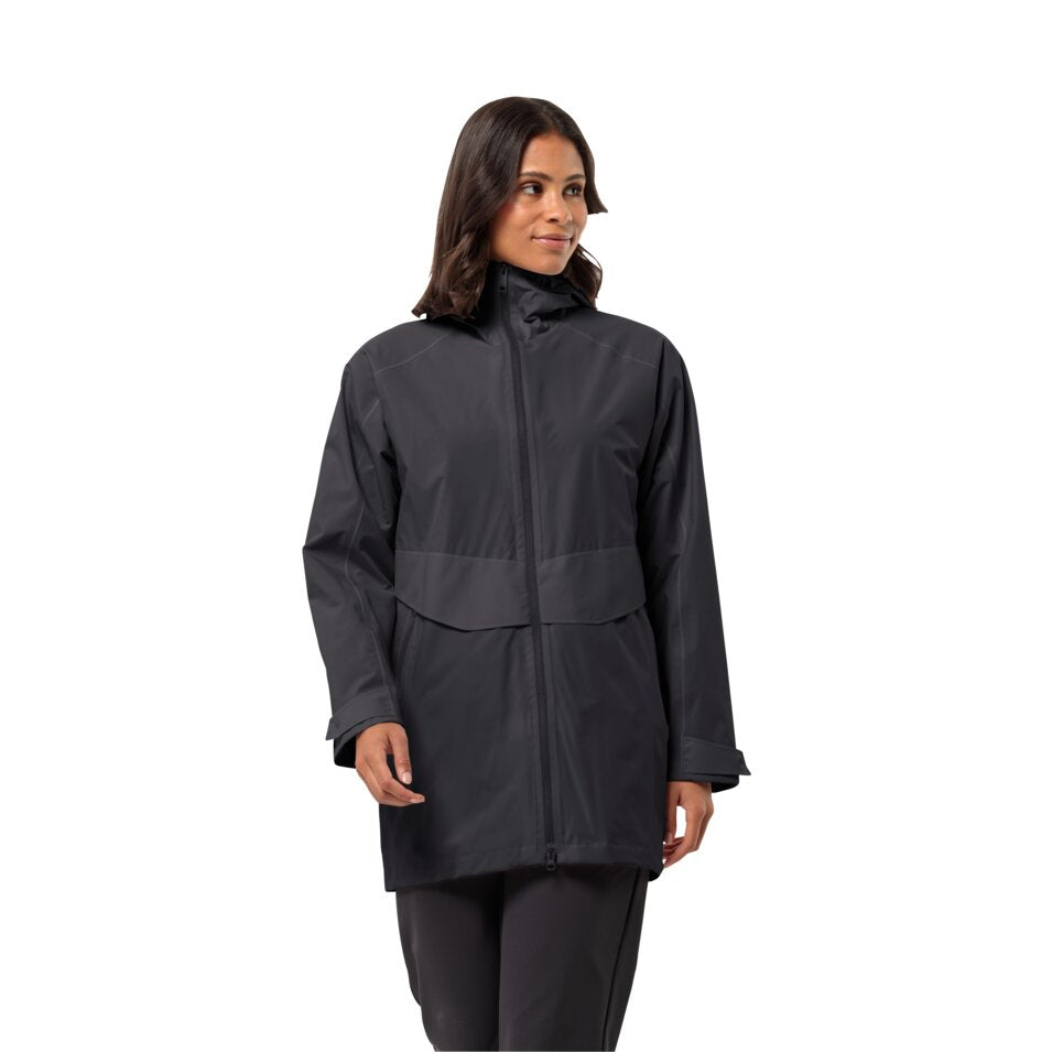Jack Wolfskin Mainkai Long JKT W, phantom