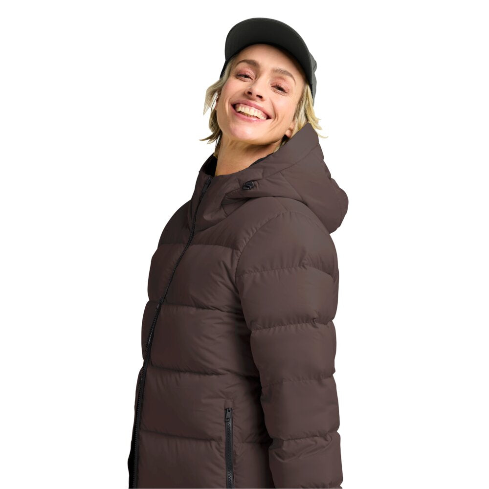 Jack Wolfskin Naisten Frozen Palace Coat untuvatakki, peat