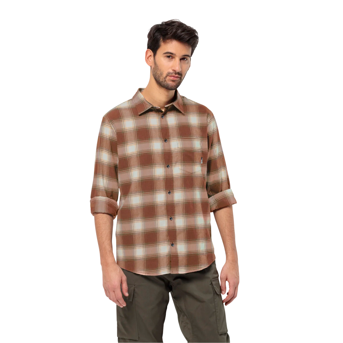 Jack Wolfskin Wanderweg miesten paita, intense rust