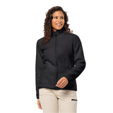 Jack Wolfskin Naisten High Curl fleecetakki (edellinen malli), black