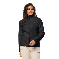 Jack Wolfskin Naisten High Curl fleecetakki (edellinen malli), black