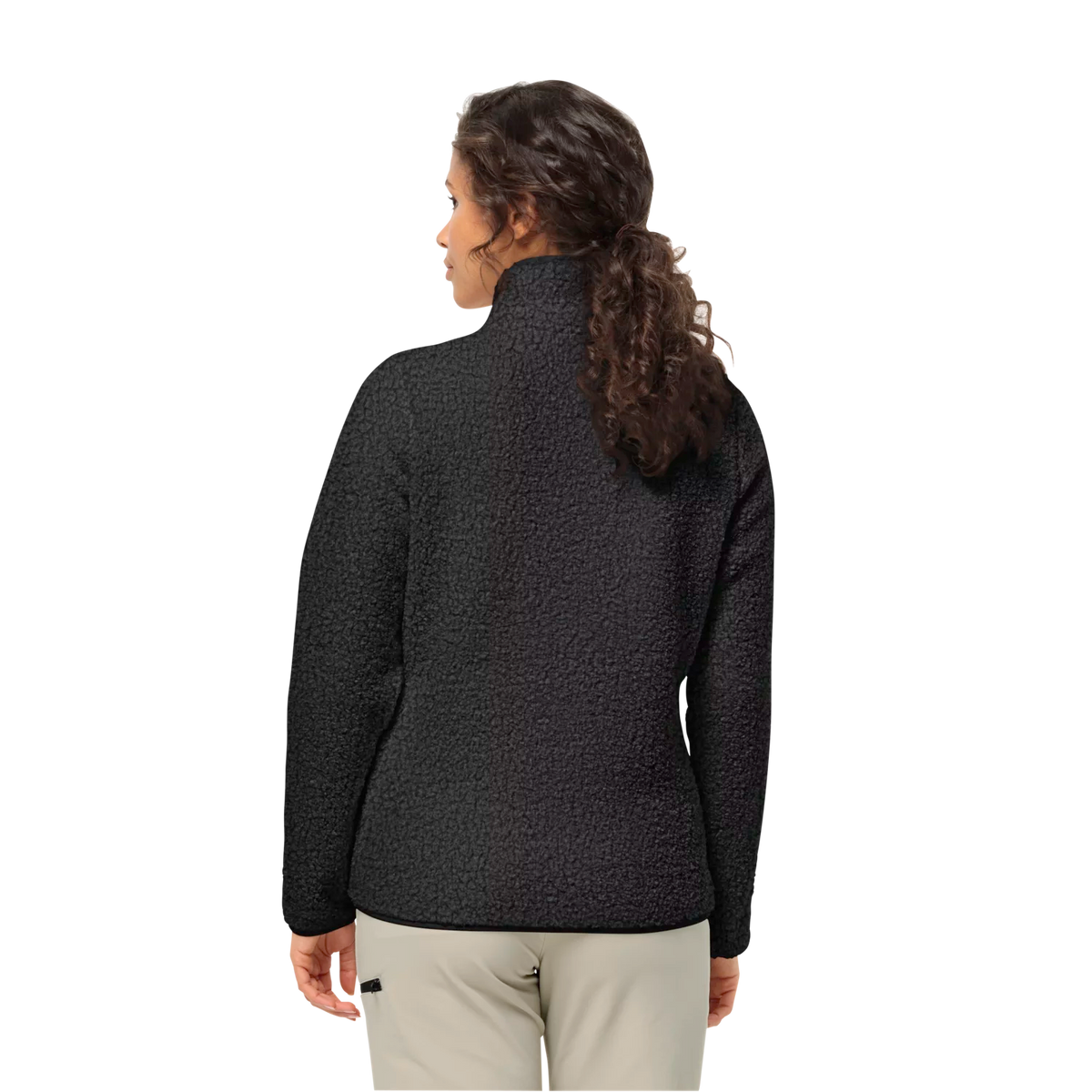 Jack Wolfskin Naisten High Curl fleecetakki (edellinen malli), black