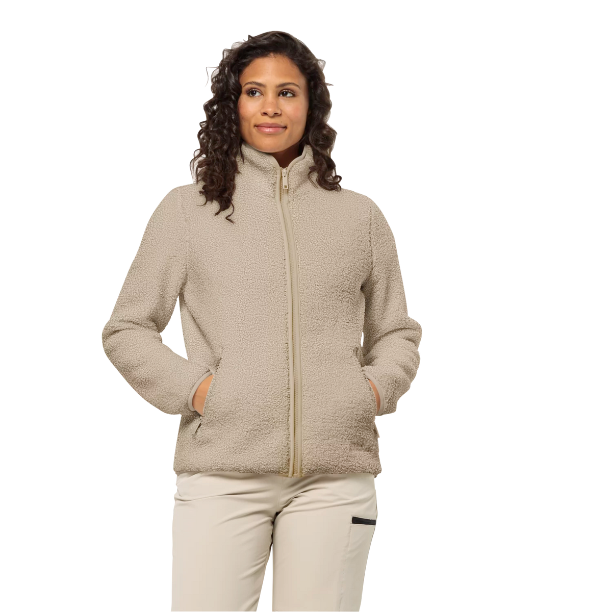 Jack Wolfskin Naisten High Curl fleecetakki (edellinen malli), anis