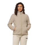 Jack Wolfskin Naisten High Curl fleecetakki (edellinen malli), anis