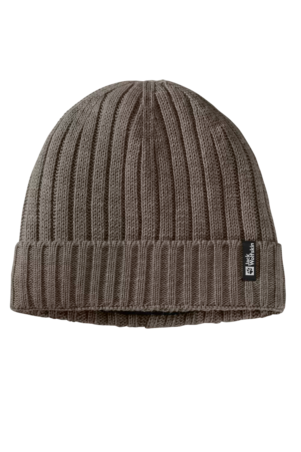 Jack Wolfskin Rib Knit Ribbineulottu pipo, cold coffee